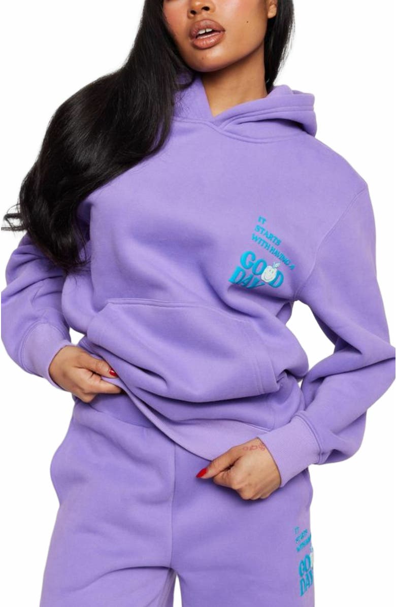 Samii Ryan GOOD DAY HOODIE, Main, color, Lavender