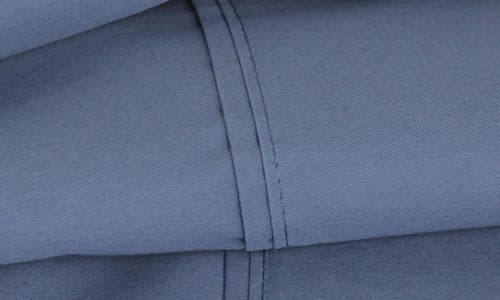 Melange Home Pleat Detail 400 Thread Count Sheet Set With Bonus Pillowcases In Blue