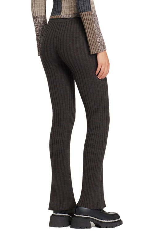 Sandro Palerme Rib Knit Pants In Blue