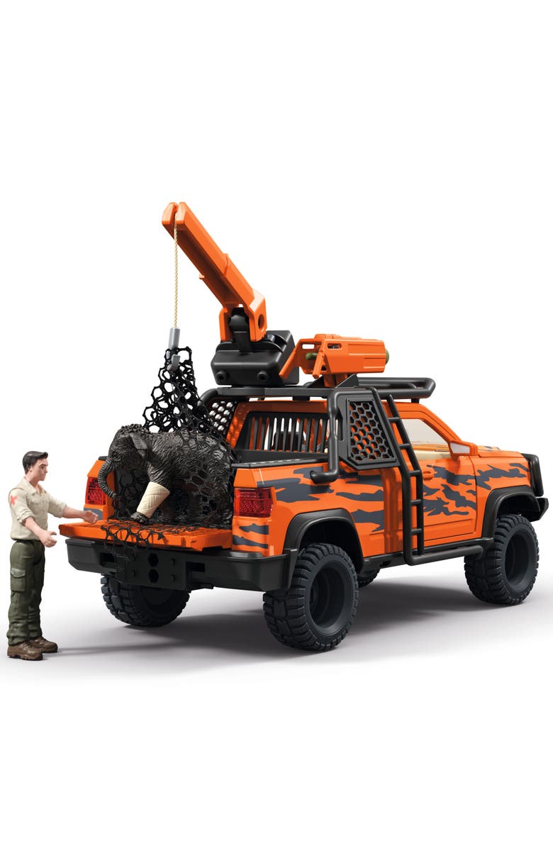 Schleich Wild Life, Off Road Adventure In The Jungle, 37 Piece Animal Rescue, Alternate, color, Multicolored