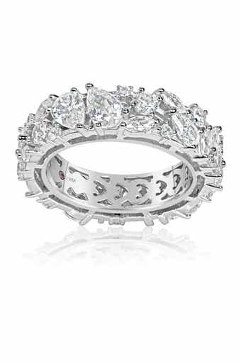 Sterling Silver CZ Eternity Band