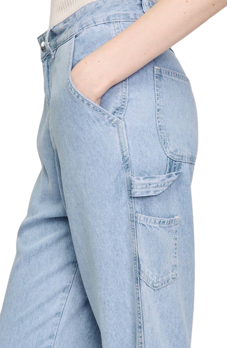 SANDRO Wide-leg jeans, Alternate, color,