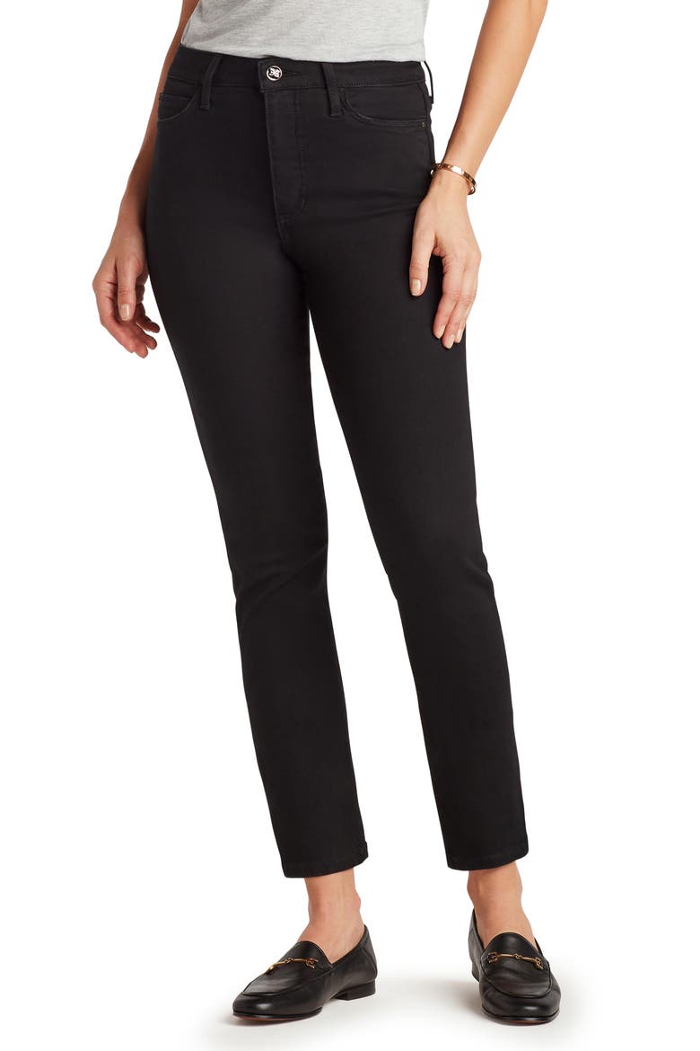 The Stiletto High Waist Ankle Straight Leg Jeans, Main, color, MERCEDES