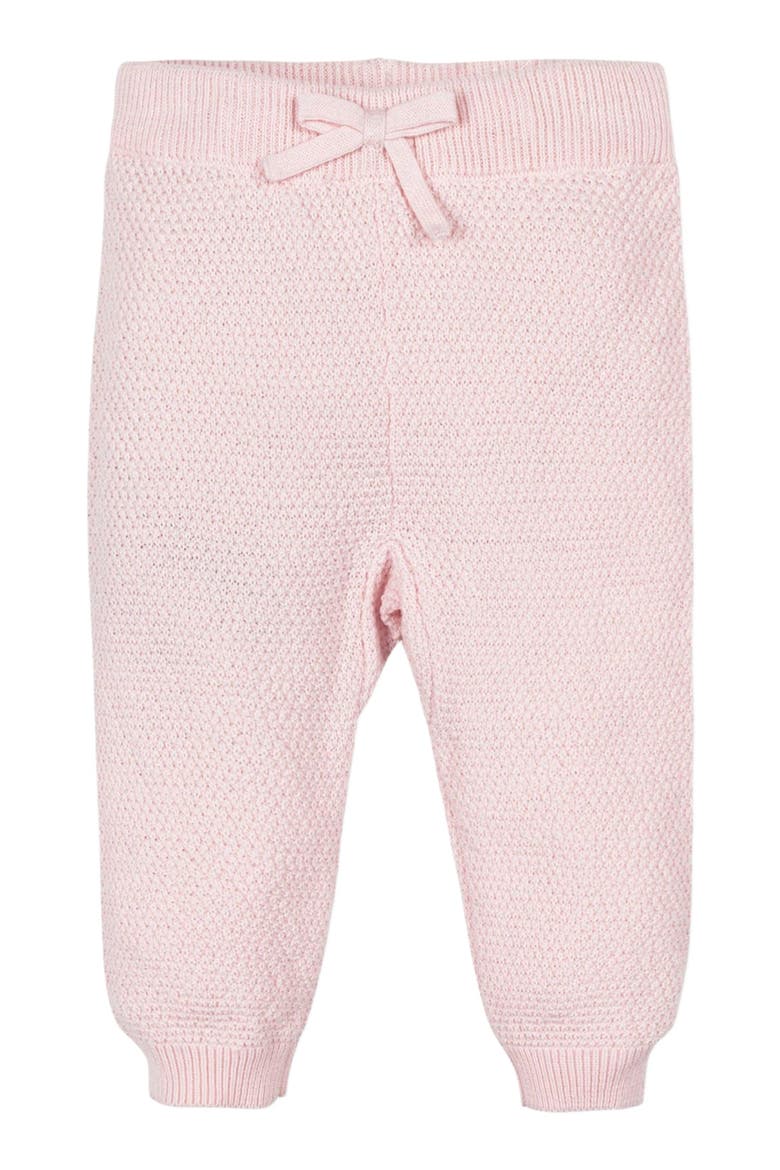 Baby Organic Cardigan and Legging Set, Infant, Alternate, color, Pale Pink Seed Stitch