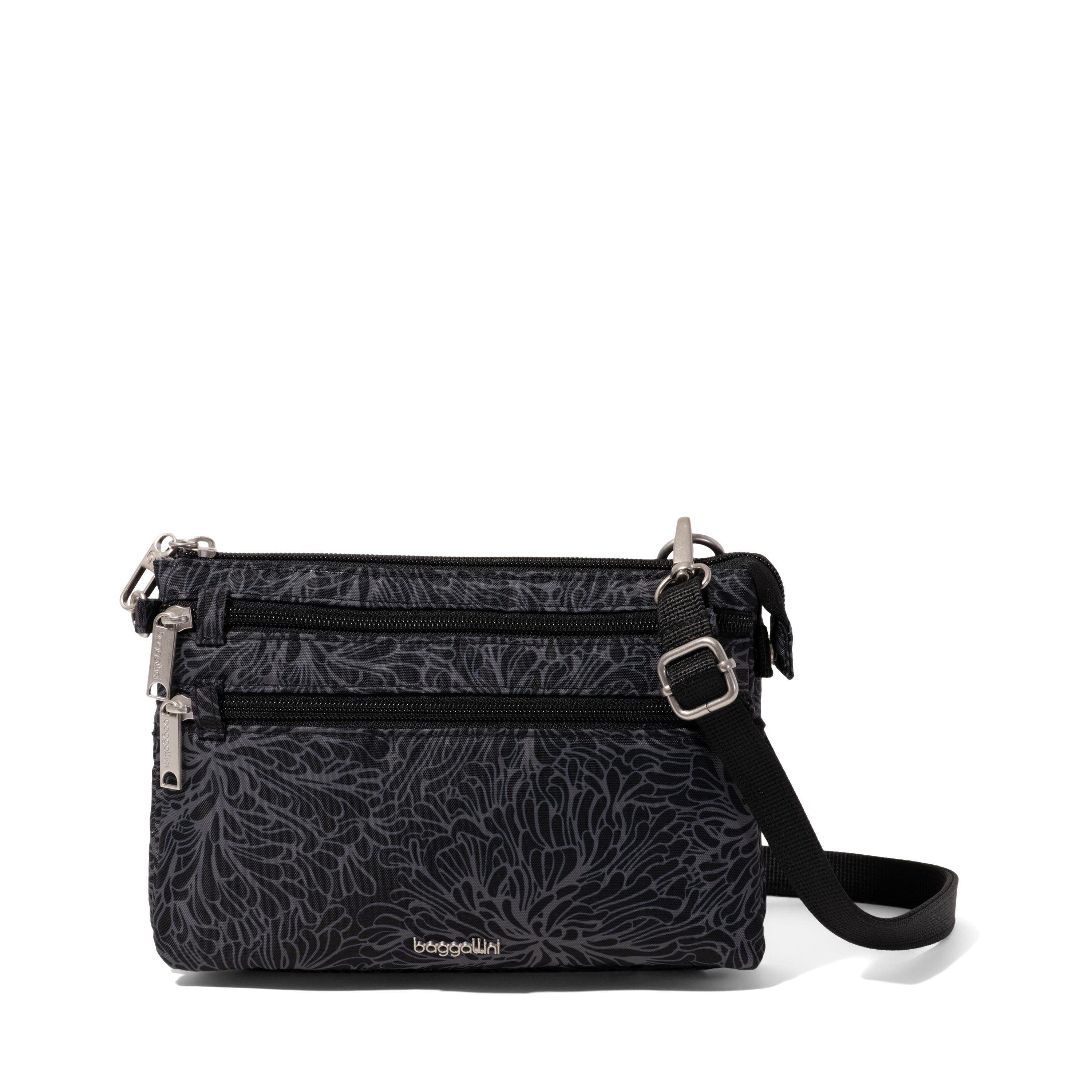 Securtex Anti-theft Stash Crossbody, Main, color, Midnight Blossom Print