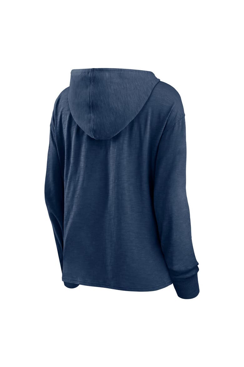 Women's Fanatics  Heather Navy Winnipeg Jets Faded Pullover Hoodie, Alternate, color, Heather Navy