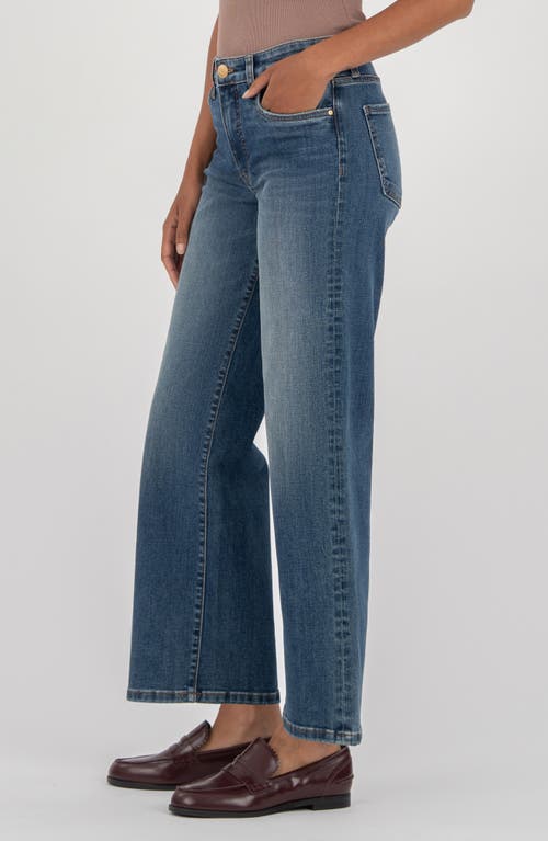 Kut From The Kloth High Waist Wide Leg Jeans In Blue