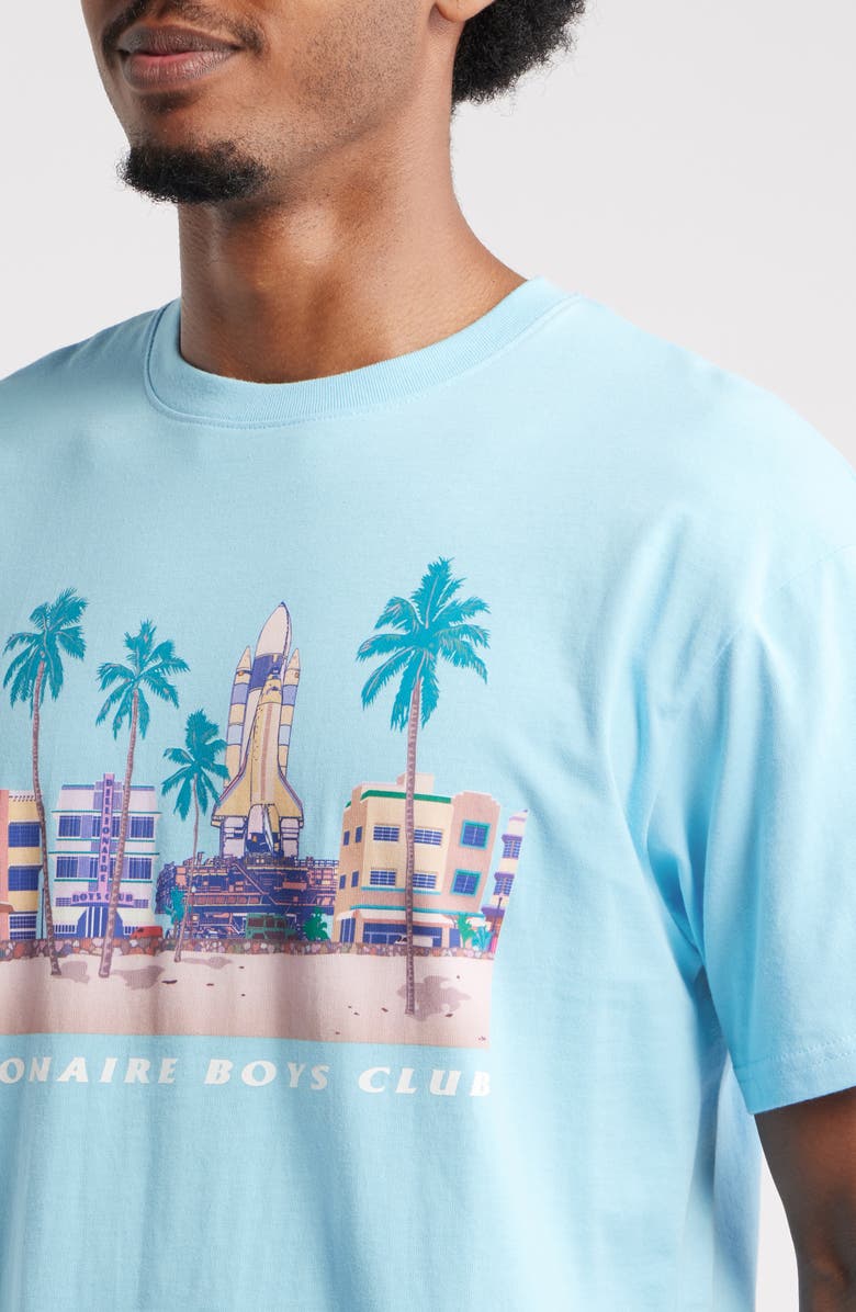 Billionaire Boys Club South Beach Graphic T-Shirt, Alternate, color, Baltic Sea