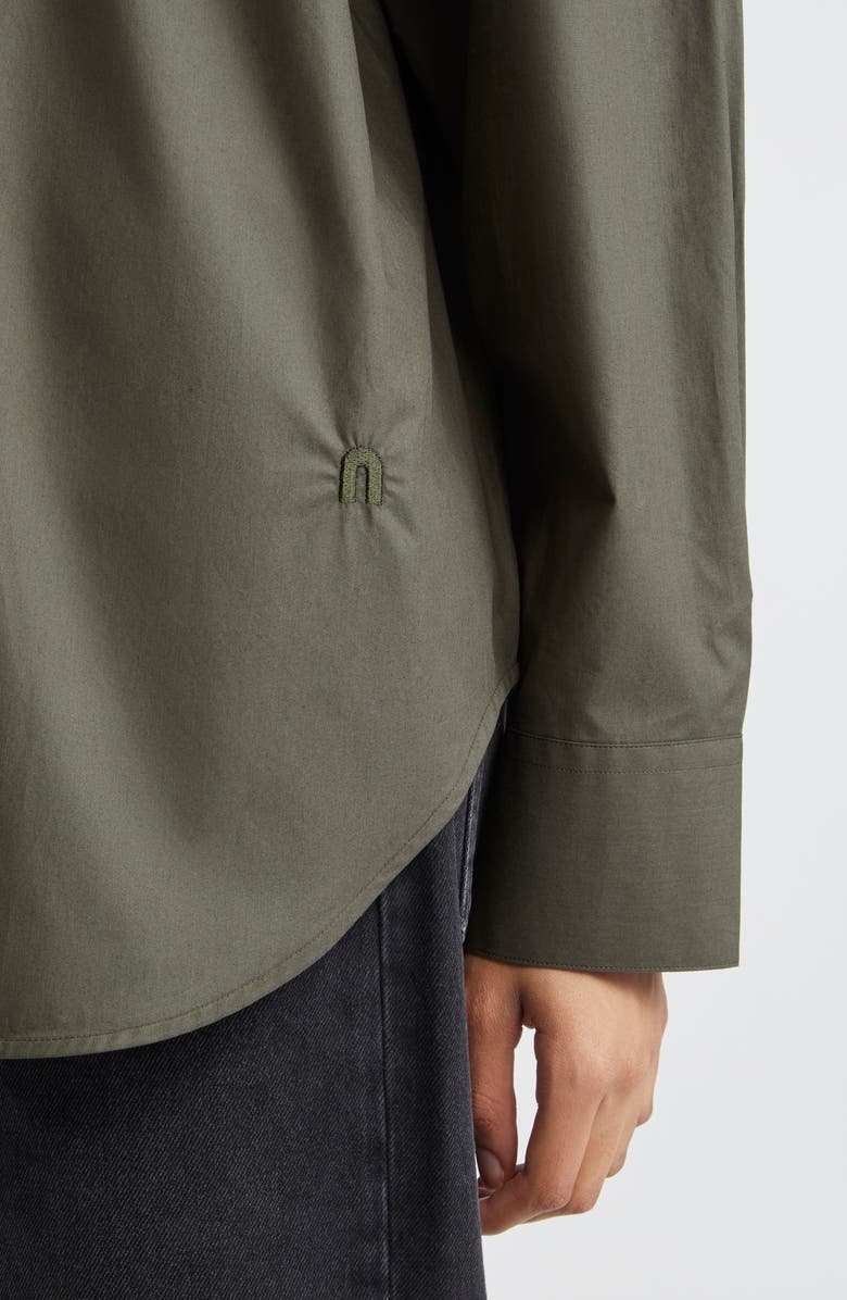 TEURN STUDIOS Oversize Cotton Poplin Button-Up Shirt, Alternate, color, 