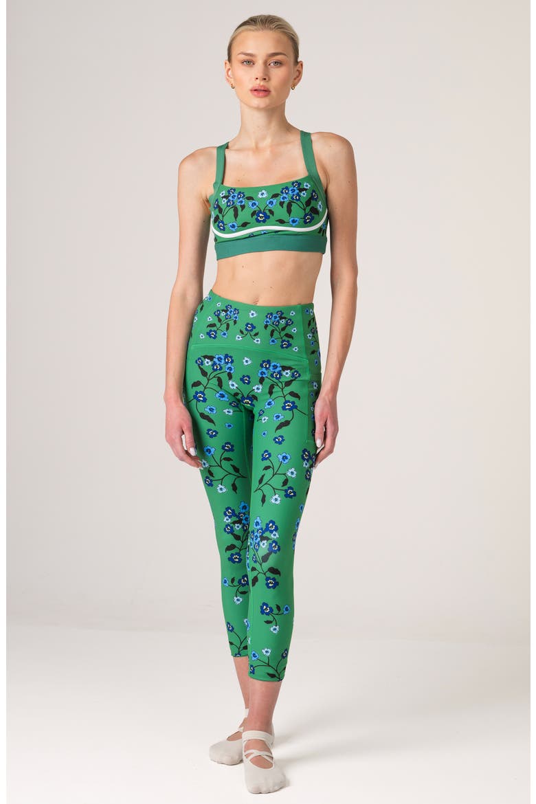 Emerald Echo Reversible Racerback Sports Bra, Alternate, color, Green