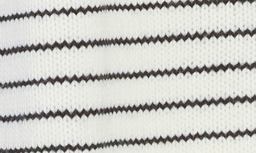 Bobeau Stripe Button-up Sweater Vest In White