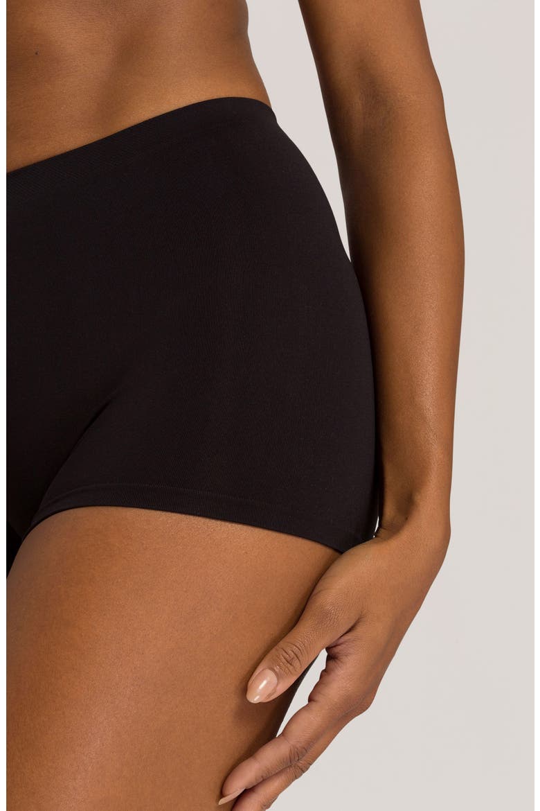 Touch Feel High Waist Boyshorts, Alternate, color, BLACK