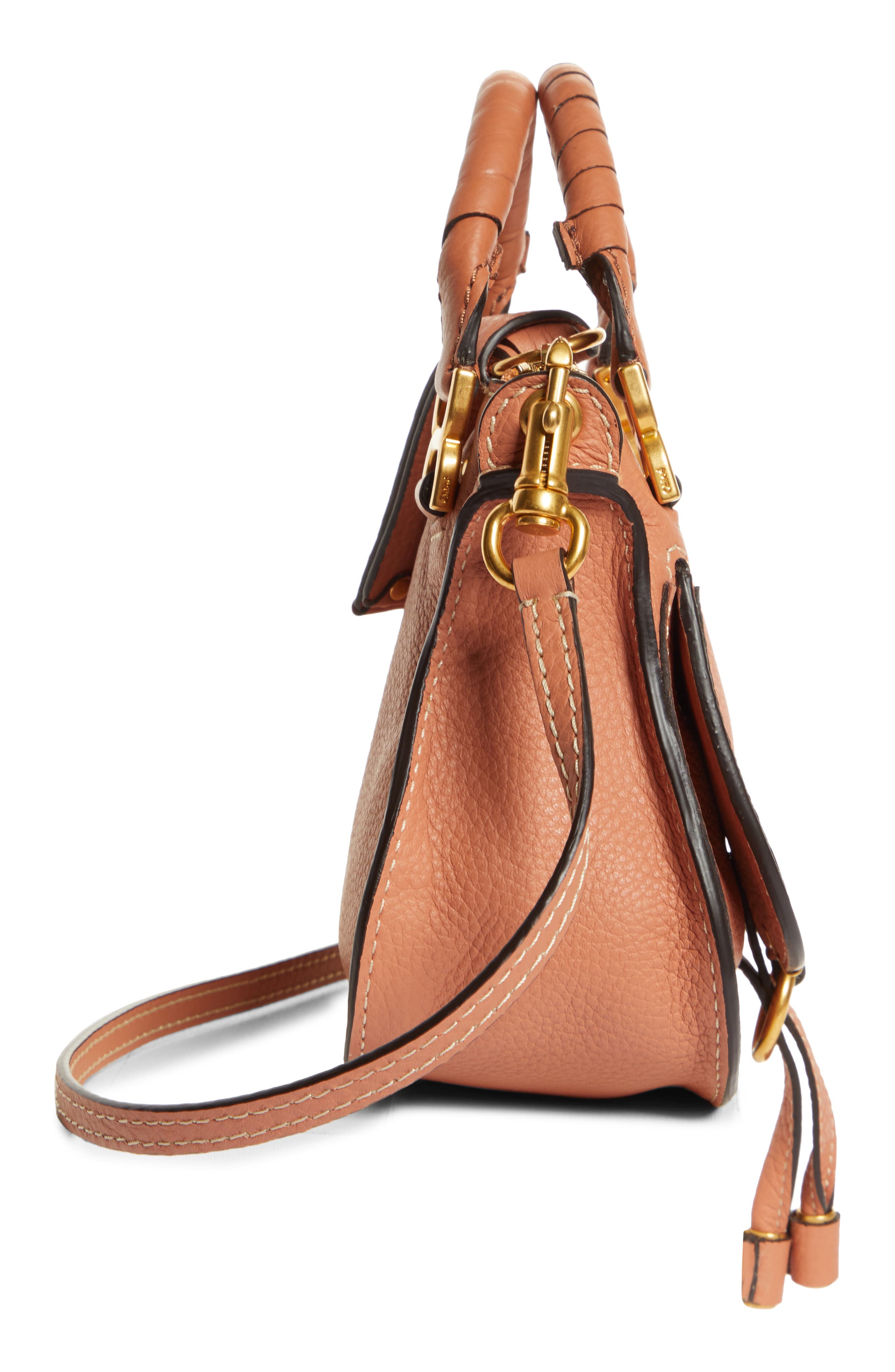 Chloé Mini Marcie Leather Crossbody Bag, Alternate, color, 