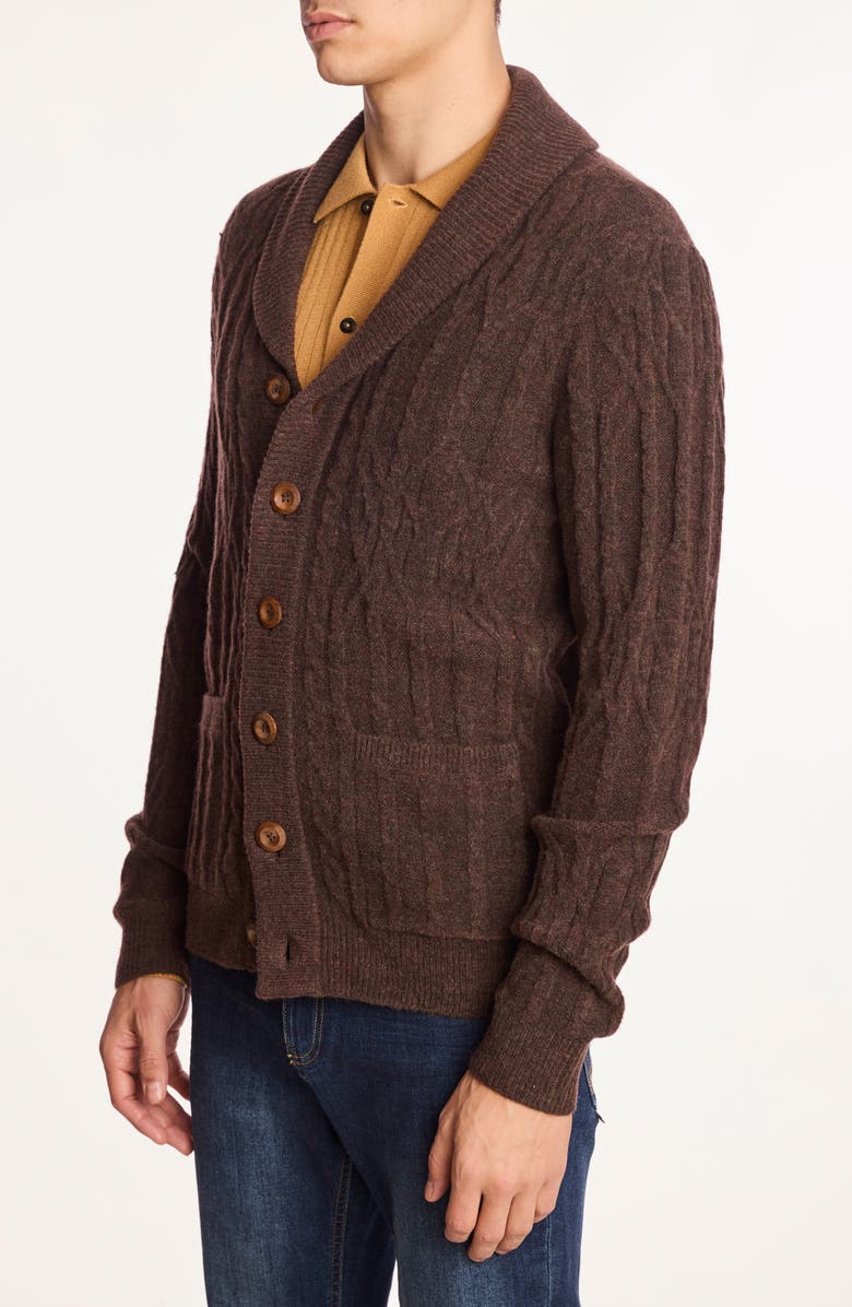 PAISLEY & GRAY Shawl Collar Cardigan, Alternate, color, Acorn