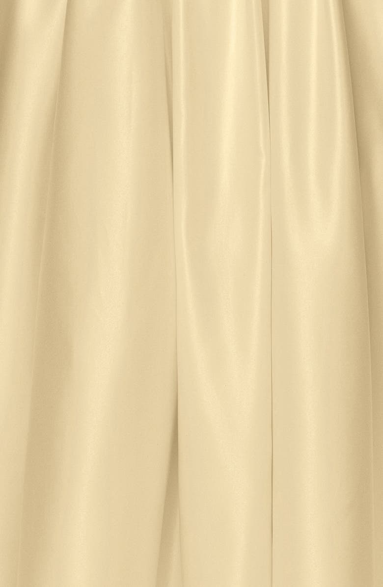 Blondie Nites Corset Bodice Satin A-Line Gown, Alternate, color, Butter