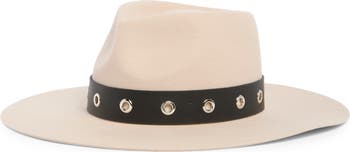 Wide Brim Wool Felt Adjustable Panama Hat