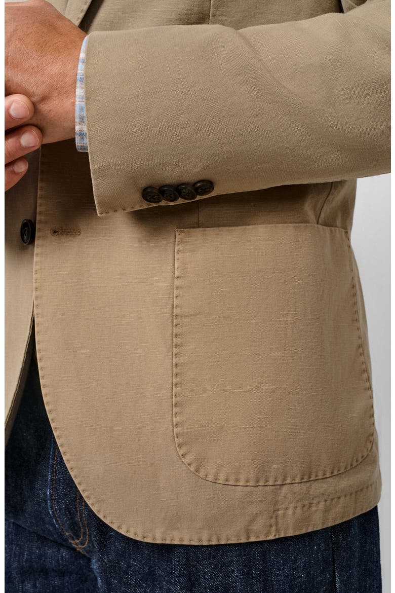 Jackson Cotton & Cashmere Blend Soft Coat, Alternate, color, KHAKI