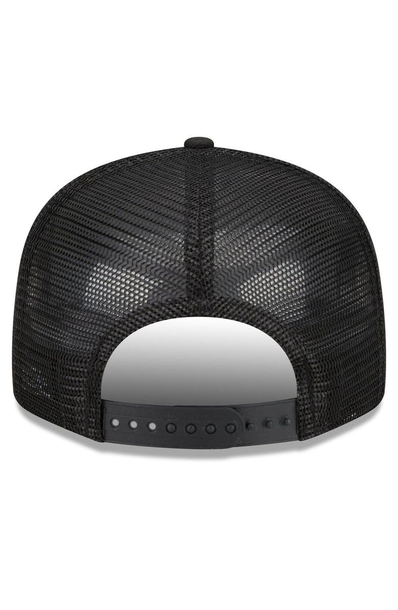 New Era Men's New Era Black Charlotte FC Logo Classic 9FIFTY Trucker Snapback Hat, Alternate, color, 