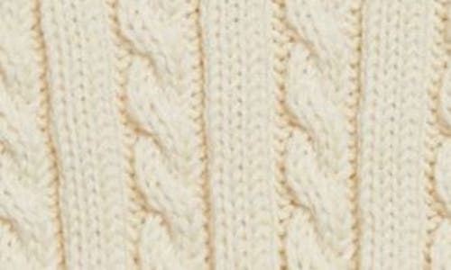 Thom Browne Cable Knit 4-bar Virgin Wool Sweater Vest In Off White