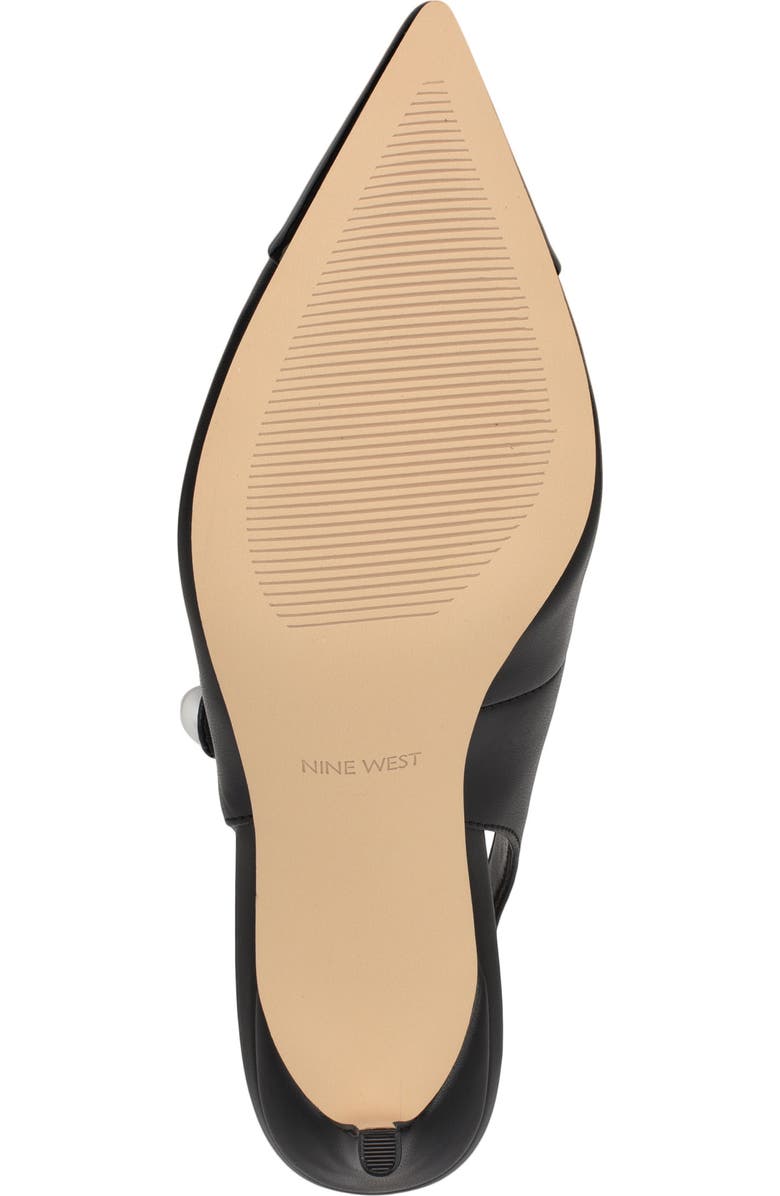 Nine West Rendez Slingback Pointed Cap Toe Mary Jane Pump, Alternate, color,