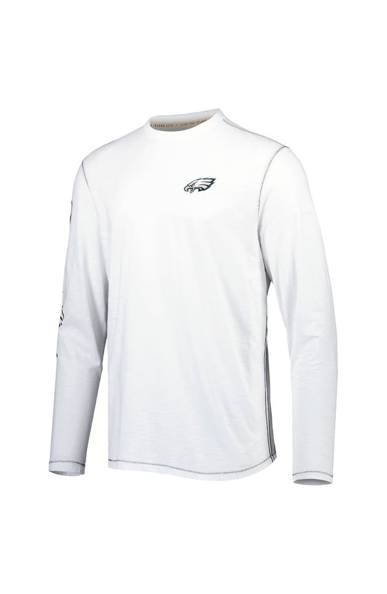 Tommy Bahama Men's Tommy Bahama White Philadelphia Eagles Laces Out Billboard Long Sleeve T-Shirt, Alternate, color, White