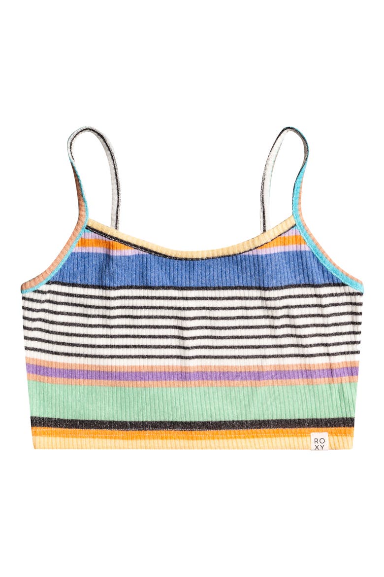 Best Time of Day Stripe Rib Crop Tank, Alternate, color, ANTHRACITE GOOD VIBRATIONS
