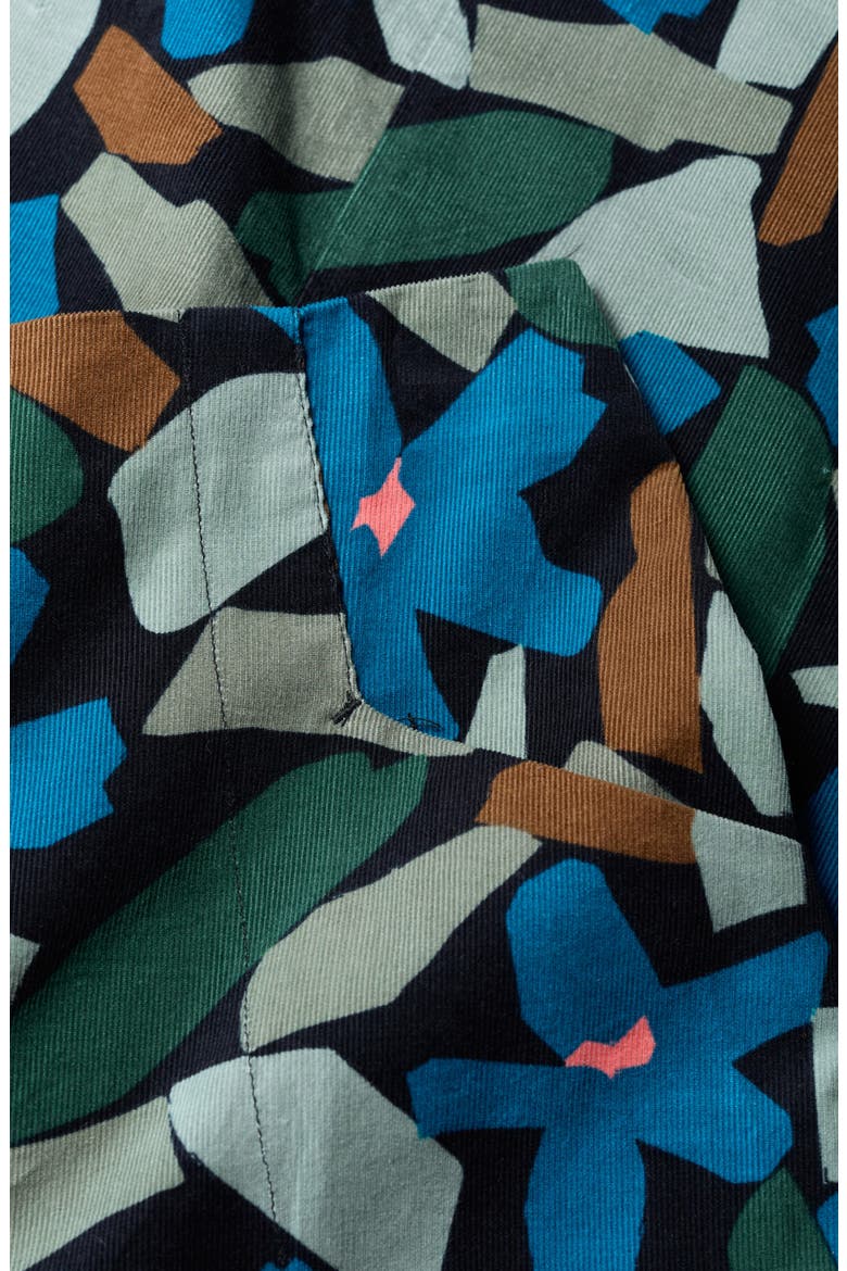 Forest View Organic Cotton Corduroy A-Line Skirt, Alternate, color, ZENNOR FLOWER ONYX