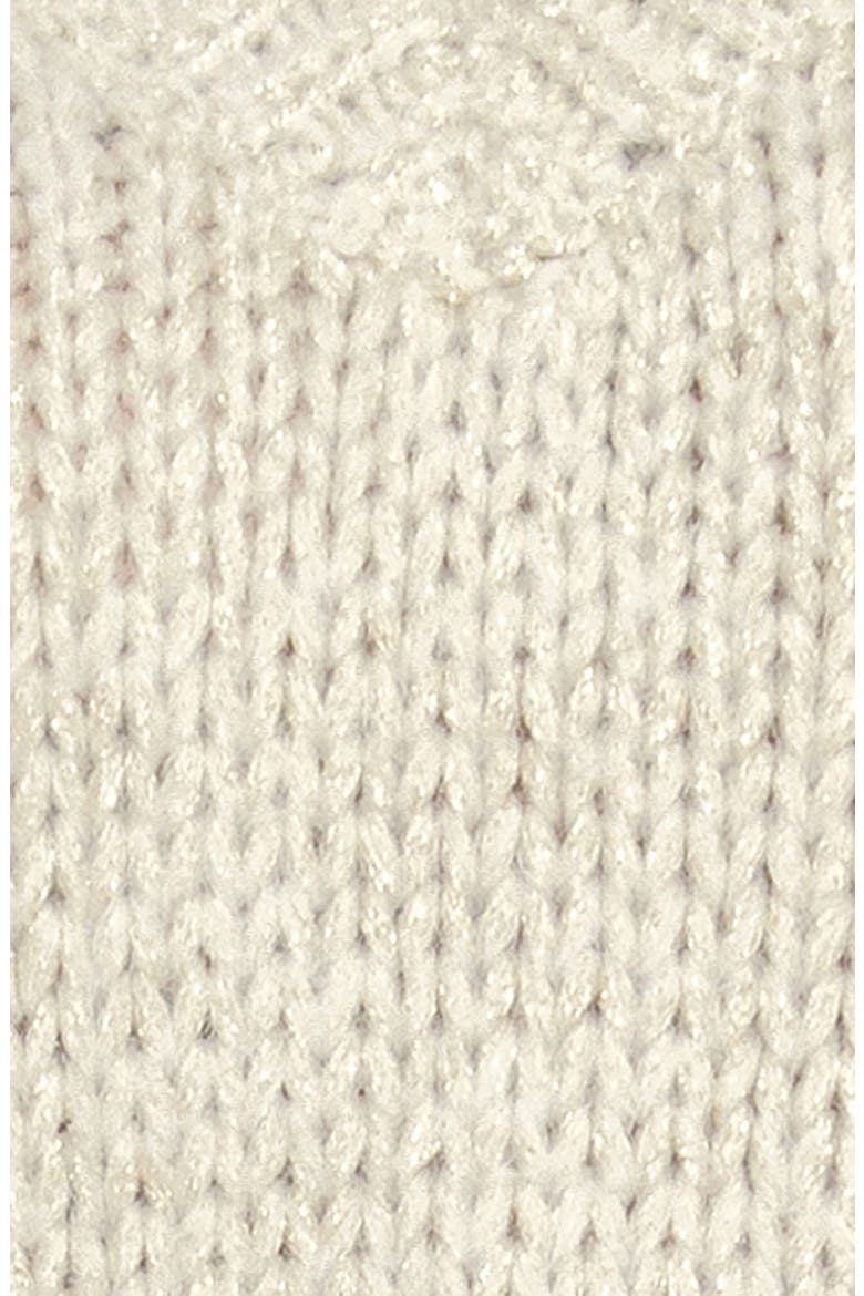 V-Neck Sweater, Alternate, color, CREAM/GOLD