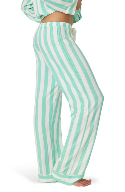 Shop Pj Salvage Farmer Matte Sateen Pajama Pants In Ivory