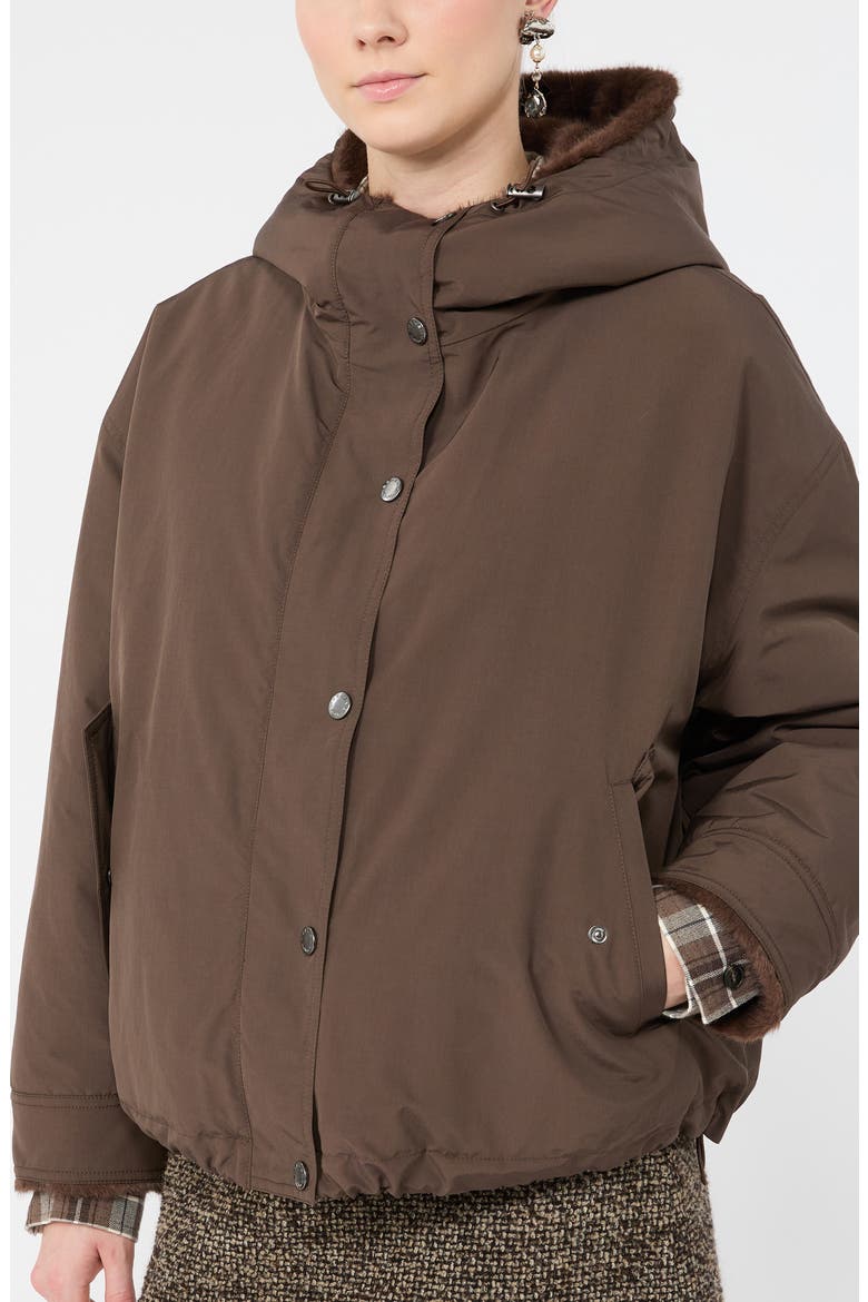 Wkdzanna Hooded Jacket, Alternate, color, BROWN