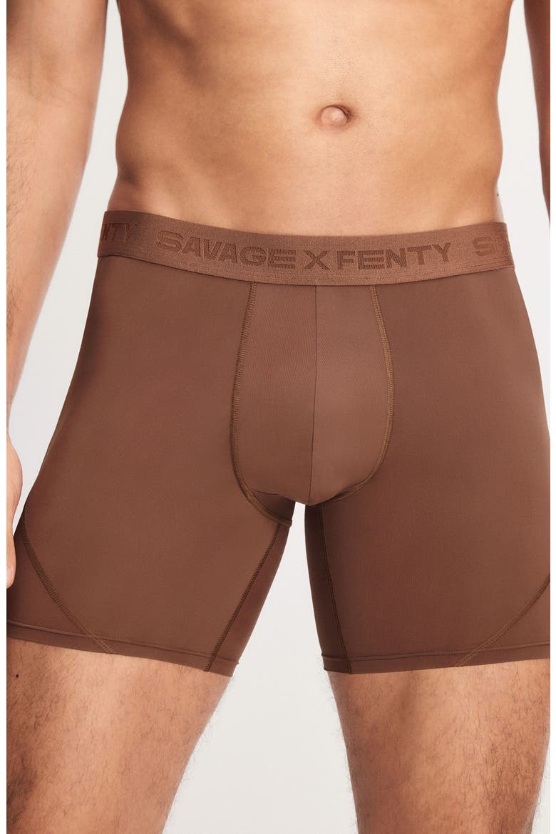 Flex Performance Boxer Briefs, Alternate, color, SEMISWEET BROWN