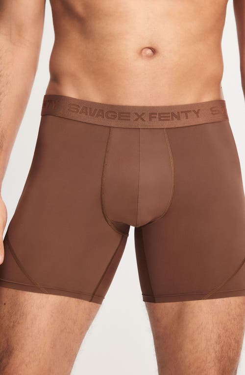 Savage X Fenty Shadow Fit Boxer Briefs In Brown