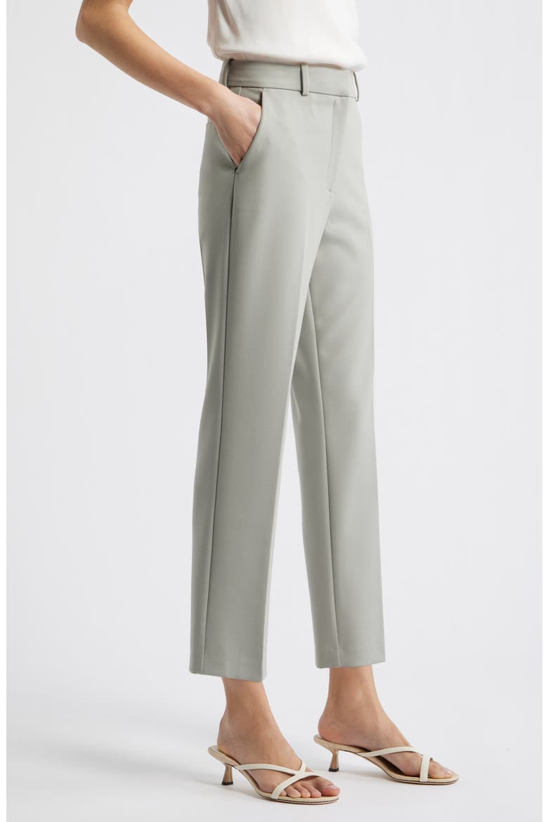 The Lena Slim Cropped Trousers, Alternate, color, GREEN CHAPARRAL