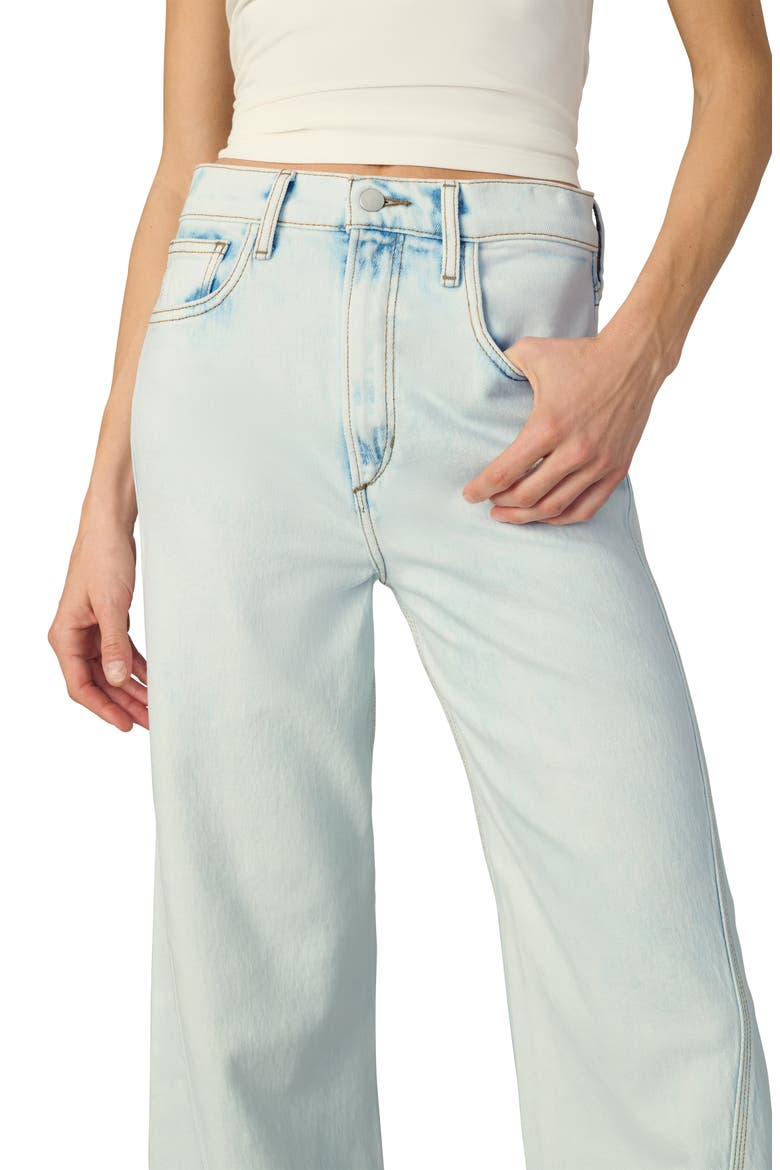 The Twisted Mia Raw Hem High Waist Ankle Flare Jeans, Alternate, color, REVERENCE