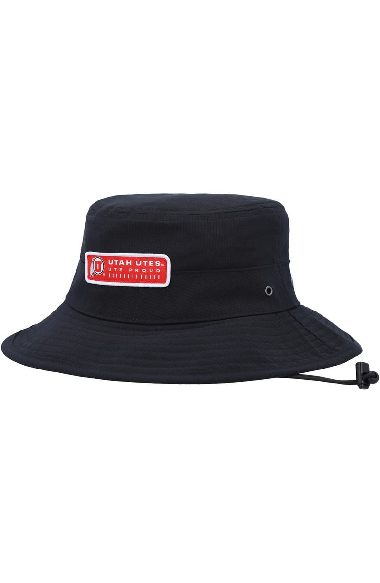 Under Armour Men's Under Armour Black Utah Utes Performance Boonie Bucket Hat, Main, color, Black