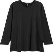 Eileen Fisher Crewneck Terry Tunic Top