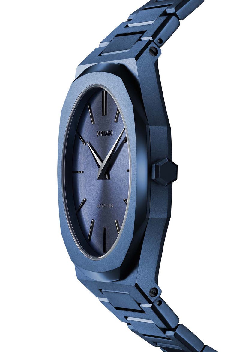 Ultrathin Bracelet Watch, 40mm, Alternate, color, BLUE