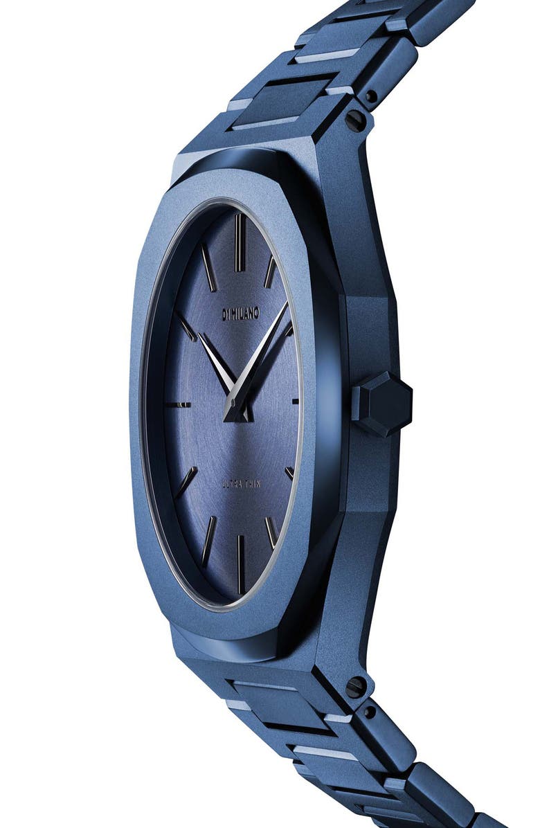 D1 Milano Ultrathin Bracelet Watch, 40mm, Alternate, color, Blue