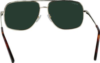 安定のノーズパッド付★Ferragamo 60mm アビエーターサングラス FERRAGAMO 60mm Gancini Aviator Sunglasses | Nordstrom
