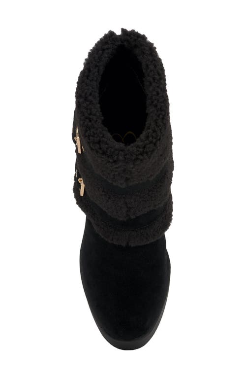 Jessica Simpson Meztyn Faux Shearling Wedge Boot In Gray