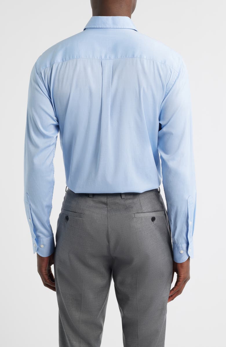 Peter Millar Campbell Perfect Pinpoint Regular Fit Button-Up Shirt, Alternate, color, Cottage Blue