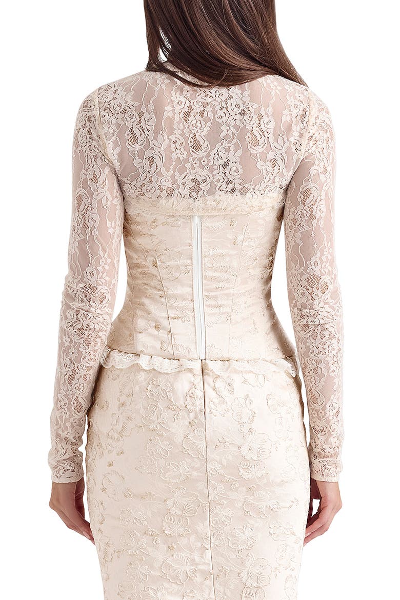 Perdita Corset Top & Bolero Set, Alternate, color, IVORY