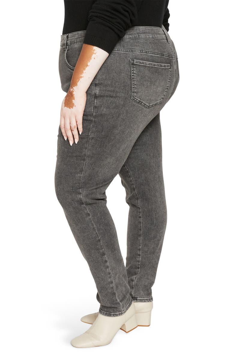 Universal Standard Seine Ankle Skinny Jeans, Alternate, color, Distressed Black