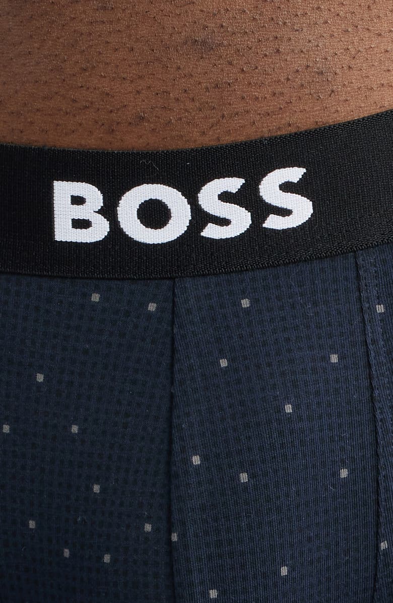 BOSS Assorted 3-Pack Power Stretch Cotton Boxer Briefs, Alternate, color, Navy/ Grey Assorted