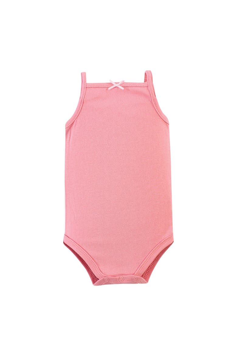 Soft Cotton Sleeveless Bodysuit, Alternate, color, Pink Cactus