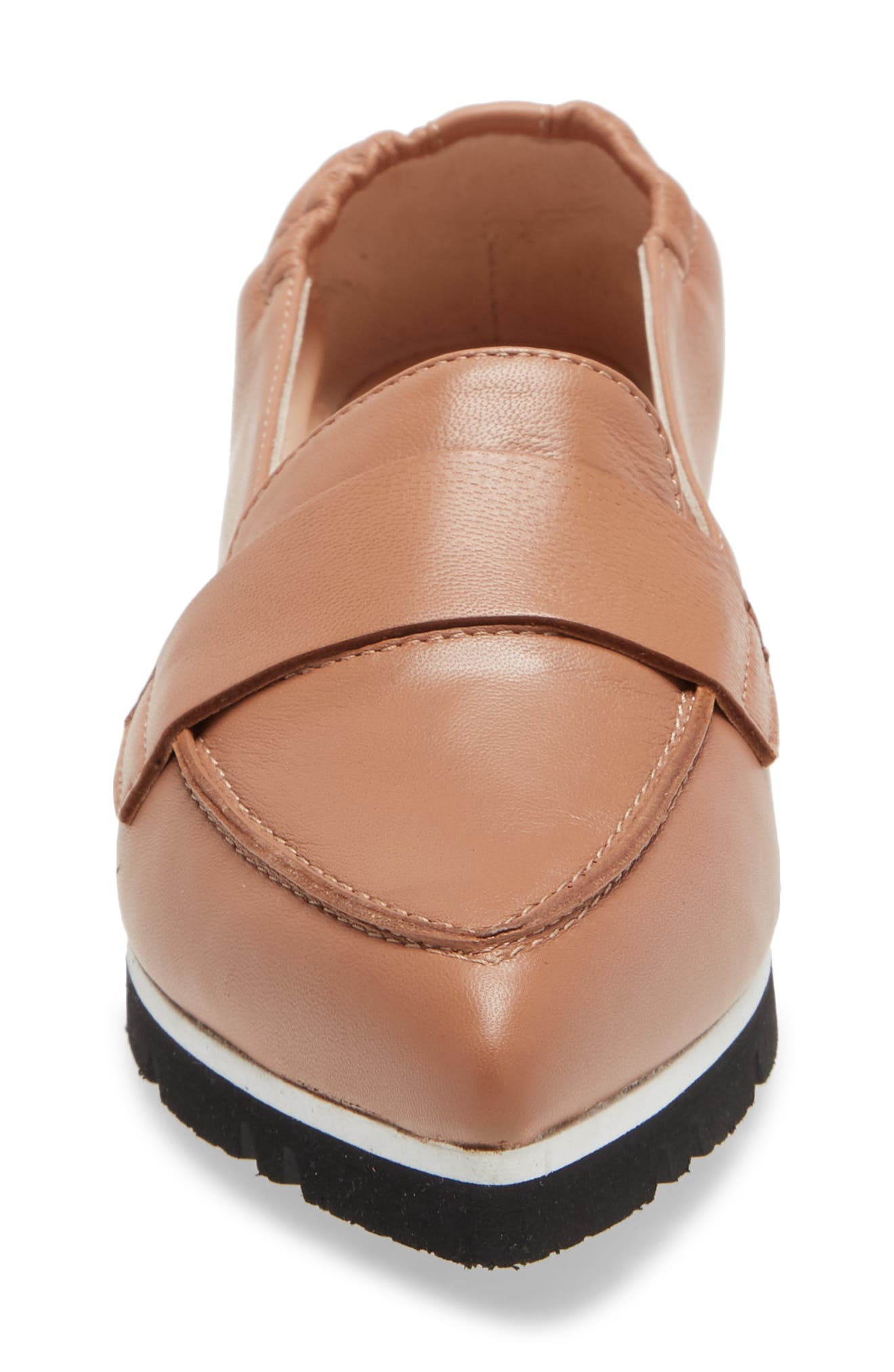 AGL Micro Leopard Print Pointed Toe Loafer, Alternate, color, 