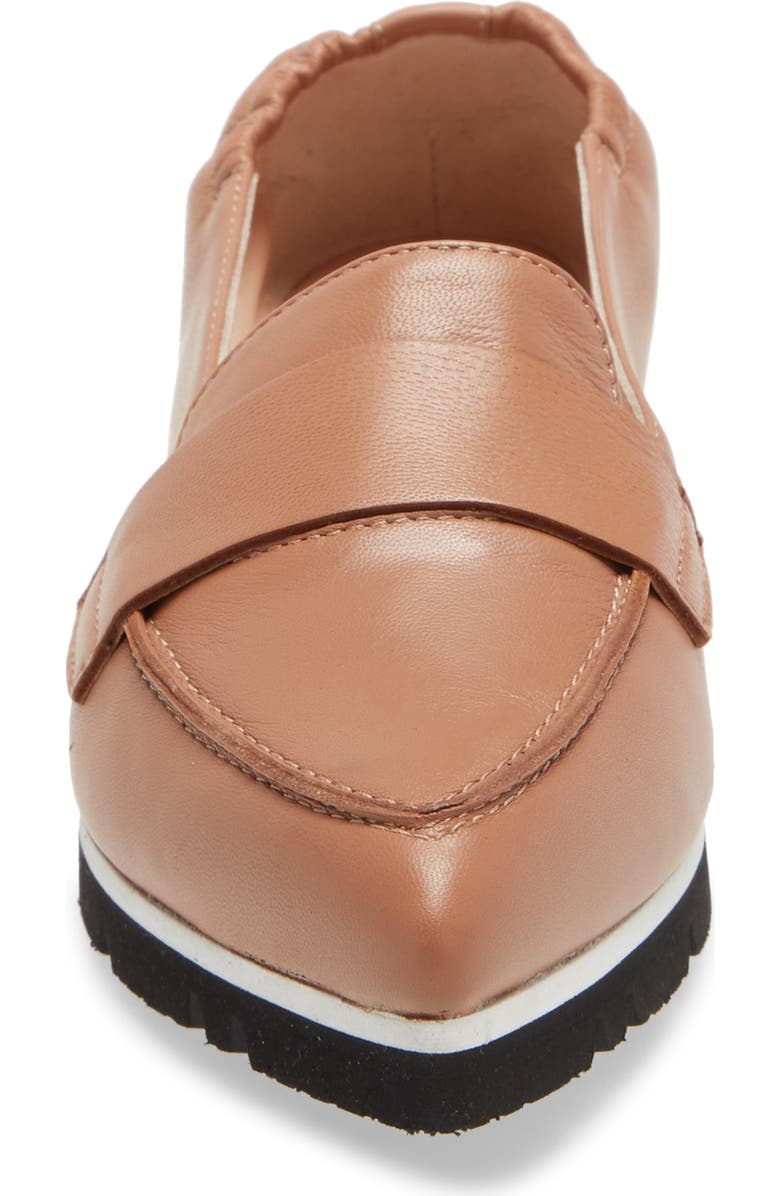 AGL Micro Leopard Print Pointed Toe Loafer, Alternate, color,