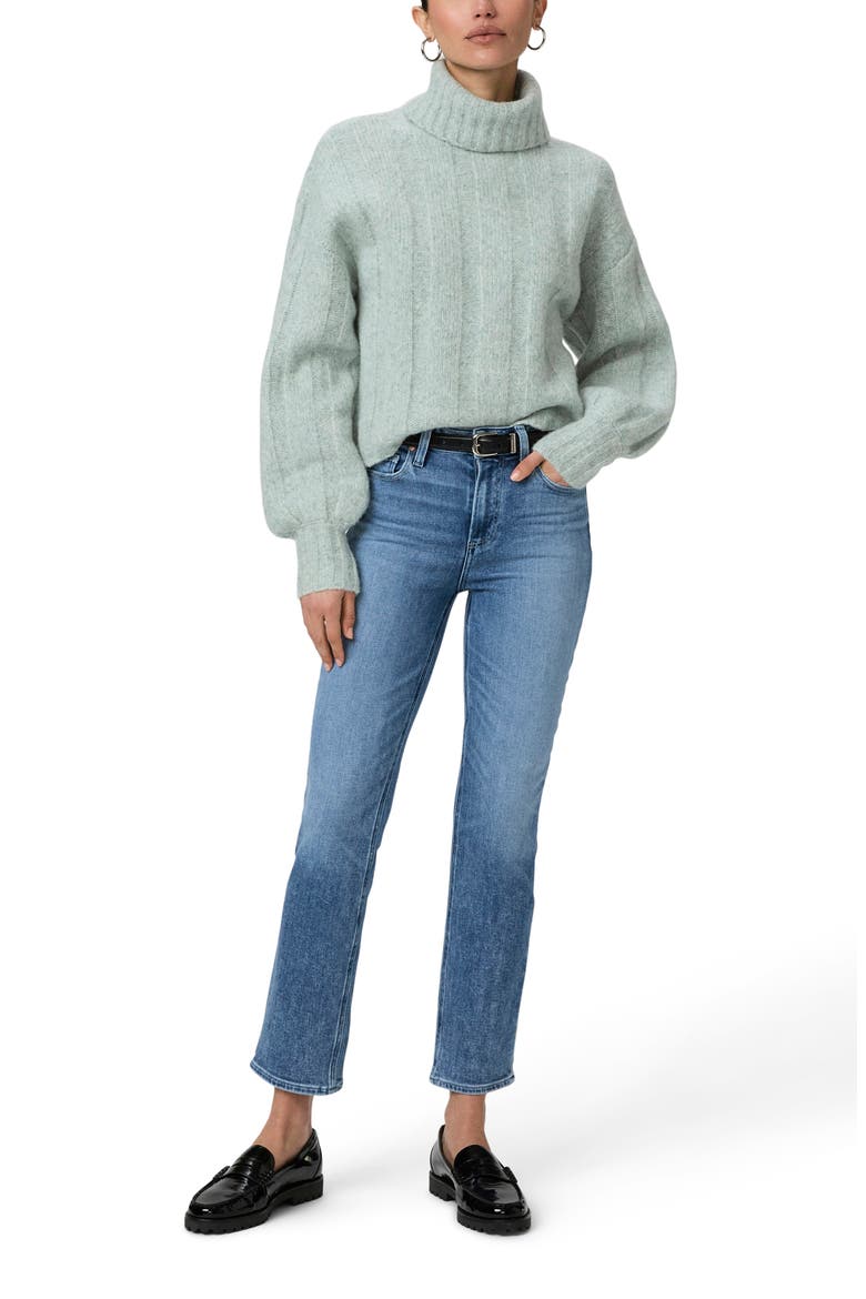 Cindy High Waist Ankle Straight Leg Jeans, Alternate, color, BEBOP