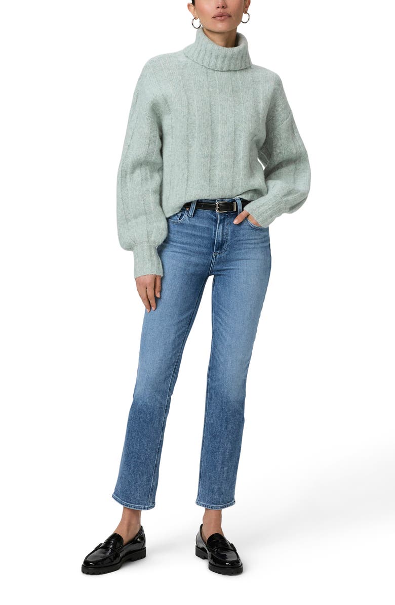 PAIGE Cindy High Waist Ankle Straight Leg Jeans, Alternate, color, Bebop