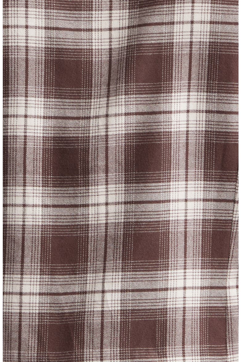 Dandy Plaid Button-Up Shirt, Alternate, color, 05 BROWN